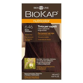 Biokap Nutricolor, farba koloryzująca do włosów, 6.46 wenecjańska czerwień, 140 ml - zdjęcie produktu