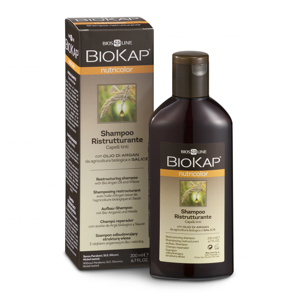 Biokap Biokap Nutricolor, szampon odbudowujący strukturę włosa, do włosów farbowanych, 200 ml