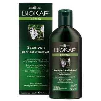 Biokap Bellezza, szampon do włosów tłustych, 200 ml - zdjęcie produktu