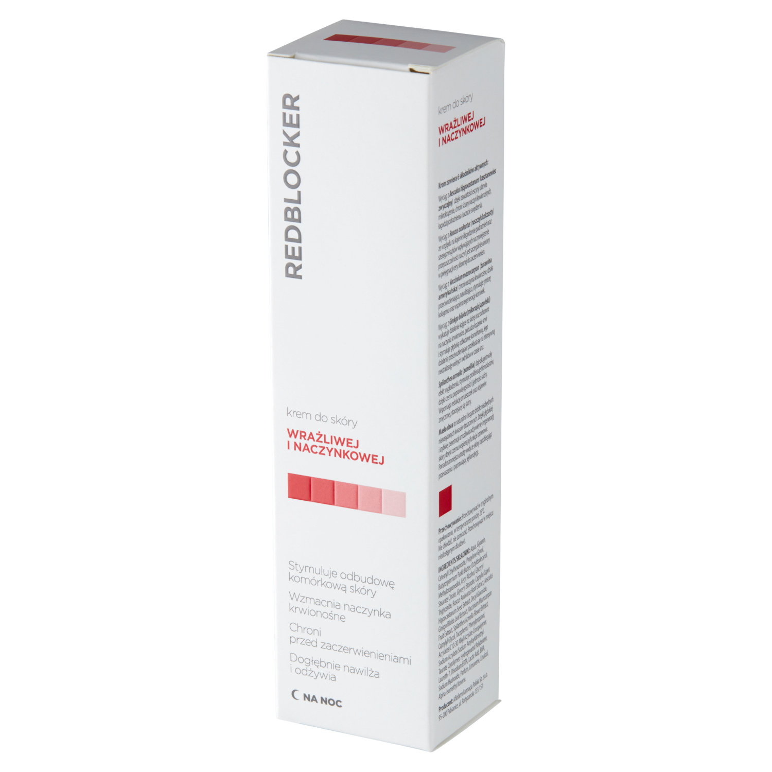 Redblocker Redblocker, krem do skóry naczynkowej, na noc, 50 ml — Składniki i ocena