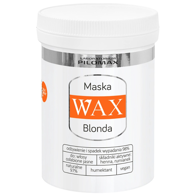 Nieznana WAX Pilomax Natur Classic Blonda, maska regenerująca do włosów jasnych, 240 ml