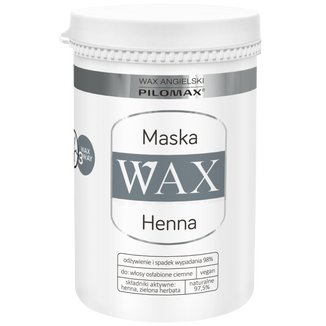 WAX Pilomax Natur Classic, Henna, maska regenerująca do włosów ciemnych i skóry głowy, 480 ml - zdjęcie produktu