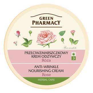 Green Pharmacy, krem przeciwzmarszczkowy, odżywczy, z różą, 150 ml - zdjęcie produktu
