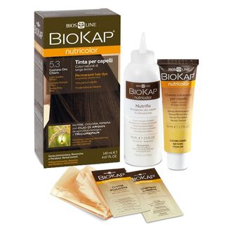 Biokap Nutricolor, farba koloryzująca do włosów, 5.3 jasny złoty brąz, 140 ml USZKODZONE OPAKOWANIE Biokap Nutricolor, farba koloryzująca do włosów, 5.3 jasny złoty brąz, 140 ml USZKODZONE OPAKOWANIE - zdjęcie produktu