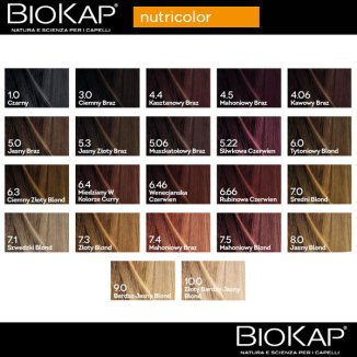 Biokap Nutricolor, farba koloryzująca do włosów, 5.3 jasny złoty brąz, 140 ml - 2 Biokap Nutricolor, farba koloryzująca do włosów, 5.3 jasny złoty brąz, 140 ml - 2 - zdjęcie produktu