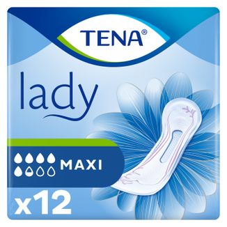 Tena Lady, podpaski specjalistyczne, Maxi, 12 sztuk - zdjęcie produktu