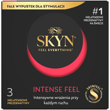 Unimil Skyn Intense Feel, prezerwatywy nielateksowe z wypustkami, 3 sztuki - miniaturka zdjęcia produktu