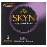 Unimil Skyn Elite, prezerwatywy nielateksowe, ultracienkie, 3 sztuki - miniaturka zdjęcia produktu