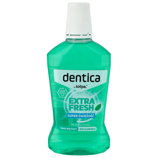 Dentica, płyn do płukania jamy ustnej, Extra Fresh, 500 ml - zdjęcie produktu