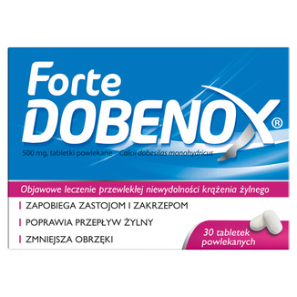 Dobenox Forte 500 mg, 30 tabletek powlekanych - zdjęcie produktu