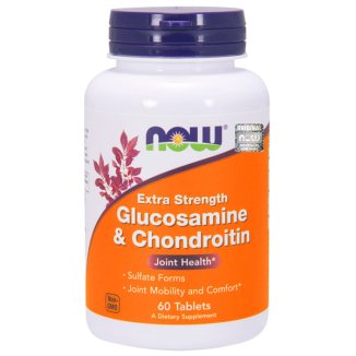 Now Foods Glucosamine & Chondroitin, glukozamina i chondroityna, 60 tabletek - zdjęcie produktu