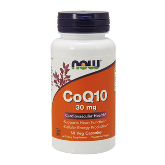 Now Foods CoQ10 30 mg, koenzym Q10, 60 kapsułek wegetariańskich - zdjęcie produktu