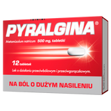 Pyralgina 500 mg, 12 tabletek - miniaturka zdjęcia produktu