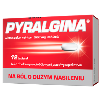 Pyralgina 500 mg, 12 tabletek - zdjęcie produktu