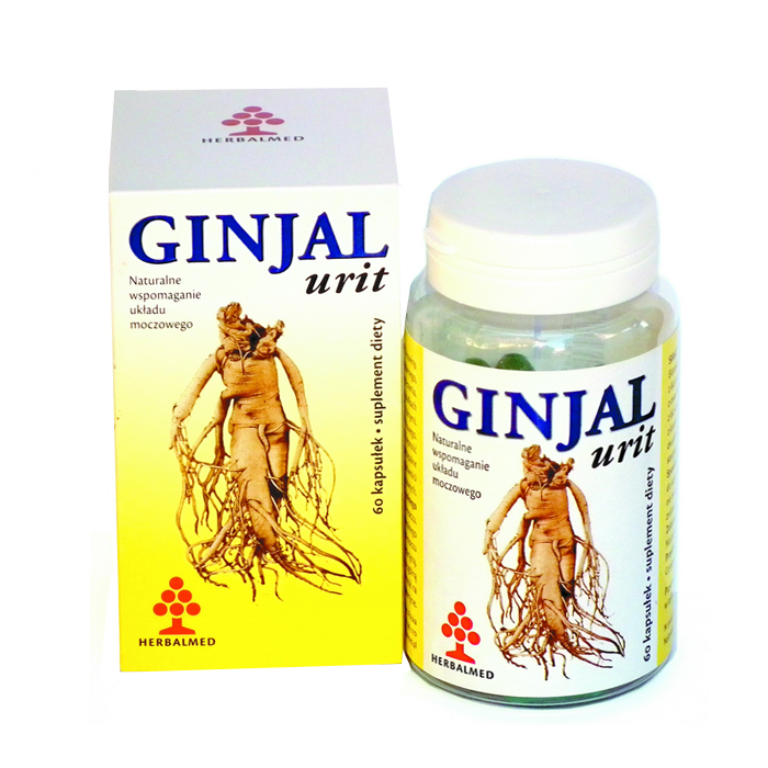 Nieznana Herbalmed Ginjal Urit, 60 kapsułek