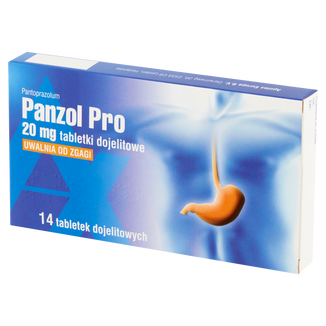 Panzol Pro 20 mg, 14 tabletek USZKODZONE OPAKOWANIE - zdjęcie produktu