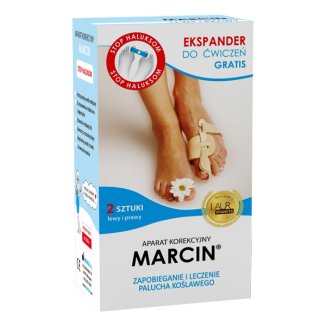 Marcin I, aparat korekcyjny na haluksy, na noc, 2 sztuki USZKODZONE OPAKOWANIE - zdjęcie produktu
