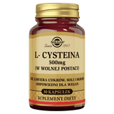 Solgar L-Cysteina 500 mg, 30 kapsułek roślinnych - miniaturka zdjęcia produktu