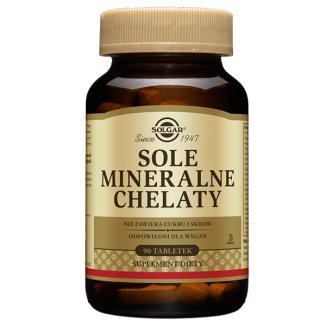 Solgar Sole mineralne chelaty, 90 tabletek - zdjęcie produktu