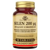 Solgar Selen 200 µg, 50 tabletek - miniaturka zdjęcia produktu