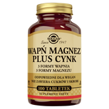 Solgar Wapń, Magnez, Cynk, 100 tabletek - miniaturka zdjęcia produktu