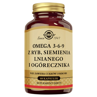 Solgar Omega 3-6-9, 60 kapsułek - zdjęcie produktu