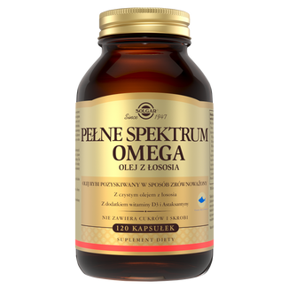 Solgar Pełne Spektrum Omega Olej z Łososia, 120 kapsułek USZKODZONE OPAKOWANIE - zdjęcie produktu