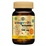 Solgar Kanguwity Witamina C 100 mg, smak pomarańczowy, 90 pastylek do ssania - miniaturka zdjęcia produktu