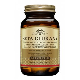 Solgar Beta Glukany, 60 tabletek - zdjęcie produktu