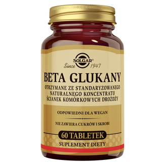 Solgar Beta Glukany, 60 tabletek - zdjęcie produktu