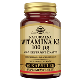 Solgar Naturalna Witamina K2 100 µg, 50 kapsułek - miniaturka zdjęcia produktu