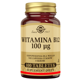 Solgar Witamina B12 100 µg, 100 tabletek - miniaturka zdjęcia produktu