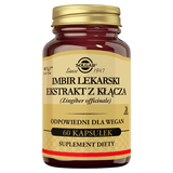 Solgar Imbir lekarski, 60 kapsułek - miniaturka zdjęcia produktu