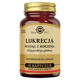 Solgar Lukrecja, wyciąg z korzenia, 60 kapsułek roślinnych - miniaturka zdjęcia produktu