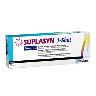 Suplasyn 1-Shot 60 mg/ 6 ml, roztwór do wstrzyknięć, 6 ml x 1 ampułkostrzykawka USZKODZONE OPAKOWANIE - zdjęcie produktu