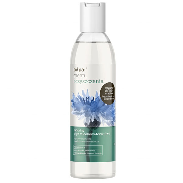 Tołpa Tołpa Green, Reinigung, Mizellenwasser-Tonikum sanft 2w1, 200 ml — Inhaltsstoffe und Bewertung
