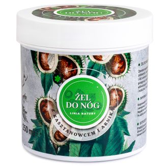 Linia Natury, żel do nóg z kasztanowcem, 250 ml - zdjęcie produktu