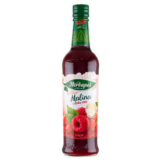 Herbapol Malina z Dziką Różą, syrop z dodatkiem witamin i cynku, 420 ml Herbapol Malina z Dziką Różą, syrop z dodatkiem witamin i cynku, 420 ml - zdjęcie produktu