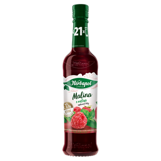 Herbapol Malina z Melisą, syrop z dodatkiem witamin, 420 ml - zdjęcie produktu