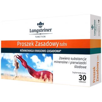 Langsteiner Proszek Zasadowy Tabs, 30 tabletek USZKODZONE OPAKOWANIE - zdjęcie produktu