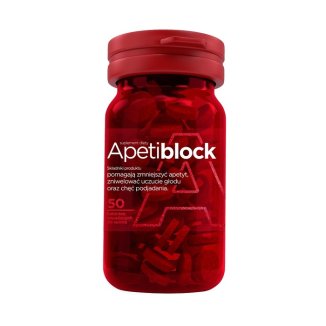 Apetiblock, smak wiśniowo - malinowy, 50 pastylek do ssania - zdjęcie produktu