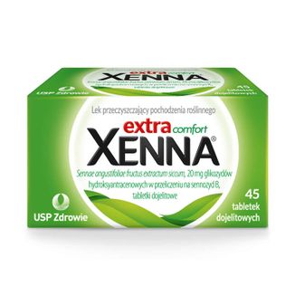 Xenna Extra Comfort 20 mg, 45 tabletek drażowanych KRÓTKA DATA - zdjęcie produktu