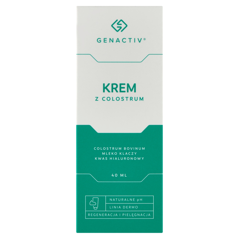 Nieznana Genactiv, krem  z colostrum do twarzy i ciała, 40 ml
