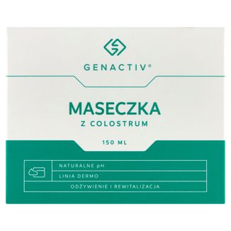 Genactiv, maseczka z colostrum do twarzy, 150 ml USZKODZONE OPAKOWANIE - zdjęcie produktu