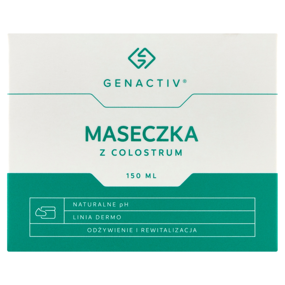 Nieznana Genactiv, maseczka z colostrum do twarzy, 150 ml