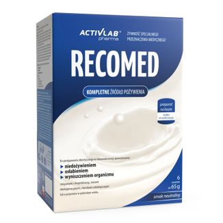 Activlab Pharma RecoMed, preparat odżywczy, smak neutralny, 65 g x 6 saszetek USZKODZONE OPAKOWANIE - zdjęcie produktu