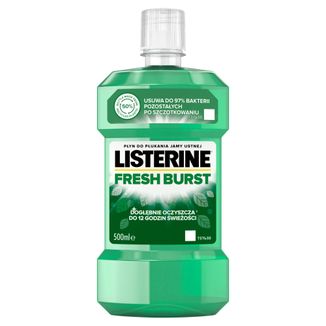 Listerine Fresh Burst, płyn do płukania jamy ustnej, 500 ml - zdjęcie produktu