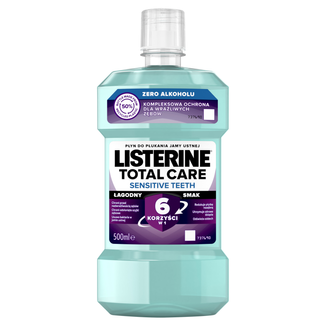Listerine Total Care Sensitive, płyn do płukania jamy ustnej, 500 ml - zdjęcie produktu
