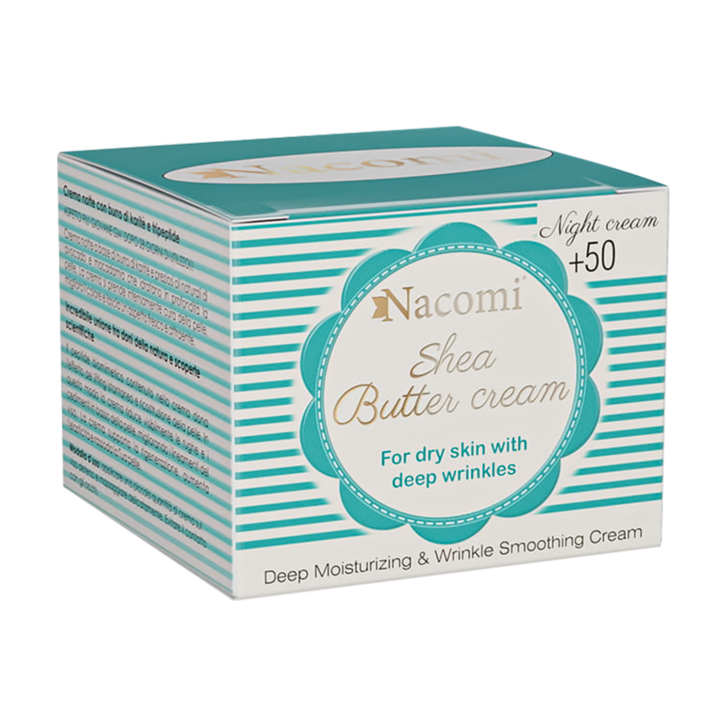 Nieznana Nacomi, krem do twarzy na noc, 50+, masło shea, 50 ml