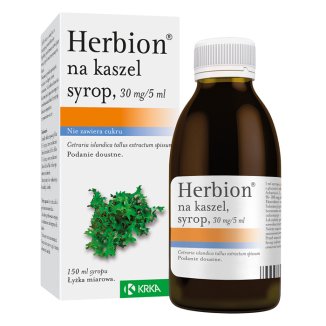 Herbion na kaszel 30 mg/ 5 ml, syrop, 150 ml - zdjęcie produktu